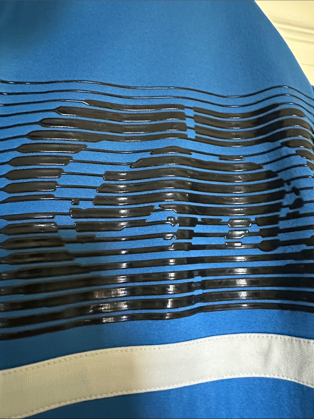 Blue and Black Striped Full-Zip Jacket - Picture 4 of 8